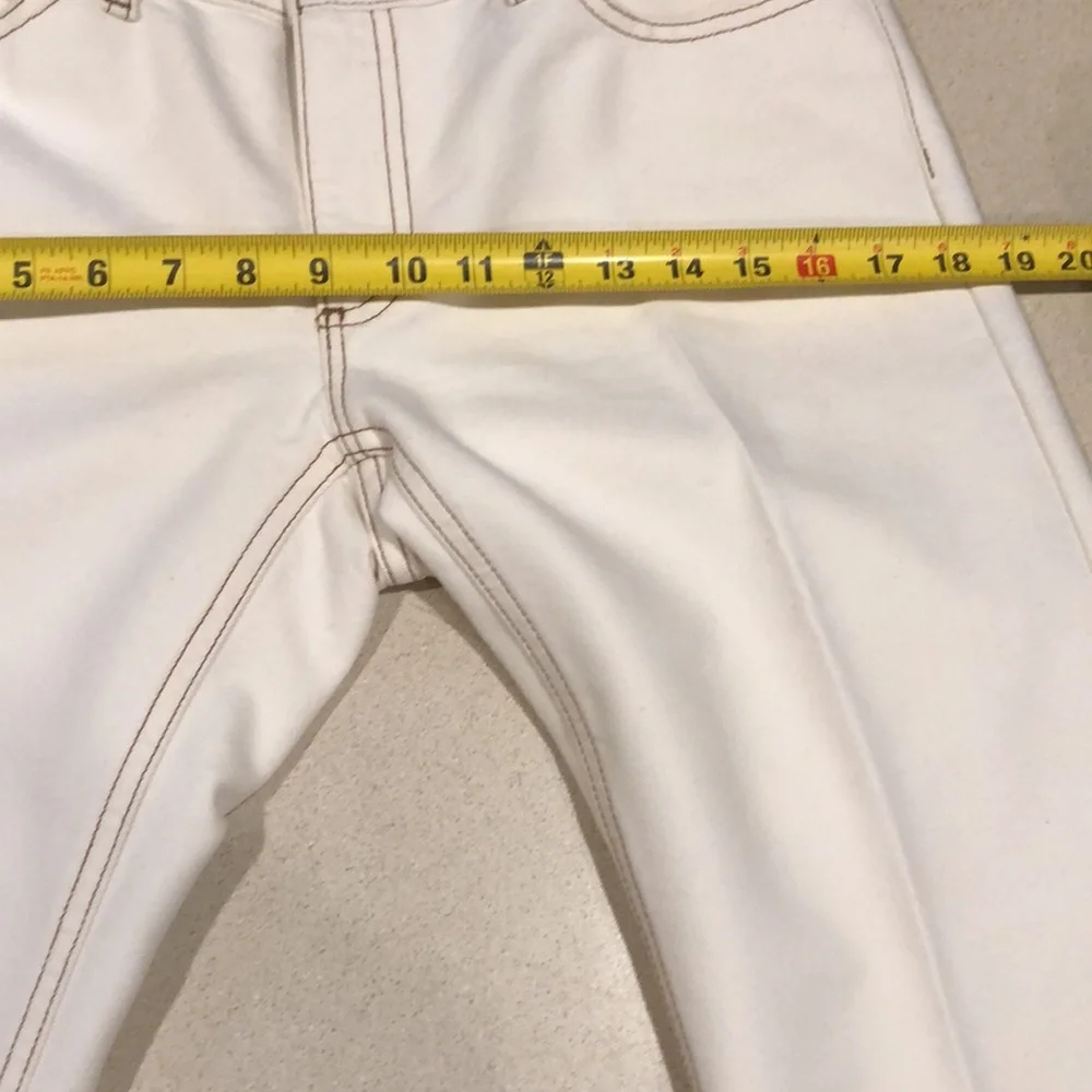 GAP LONG AND LEAN DENIM JEANS OFF WHITE SIZE 6
